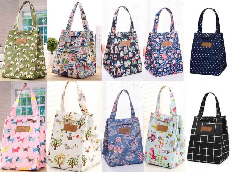 Lunch bags υφασμάτινα με χρατς new pack