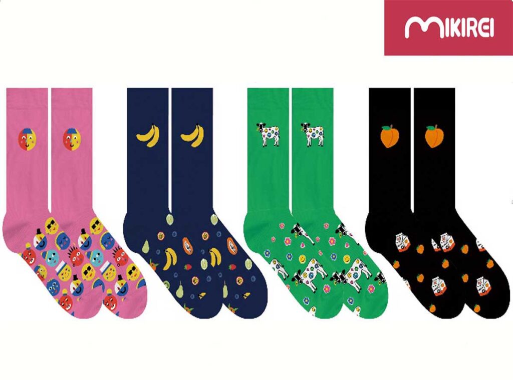 Χρωματιστές κάλτσες Mikirei κωδ: 5775