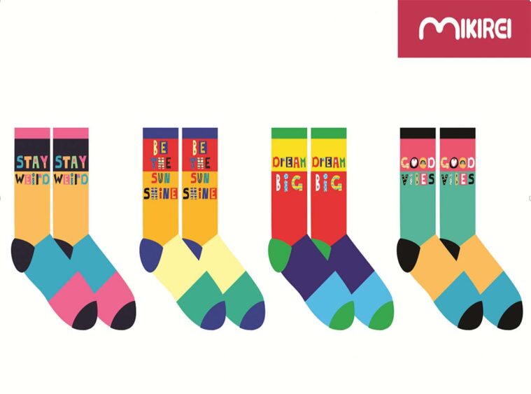 Χρωματιστές κάλτσες Mikirei κωδ: 6503