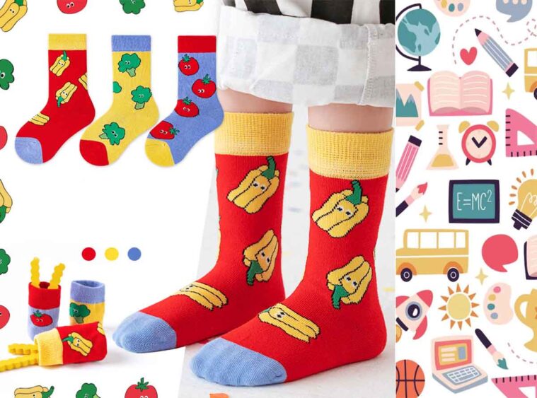 Παιδικές κάλτσες λαχανικά Spacecow