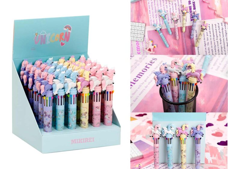 Στυλό 10 χρωμάτων gel 0.7mm unicorn